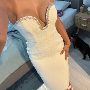 Milly Strapless Midi Dress